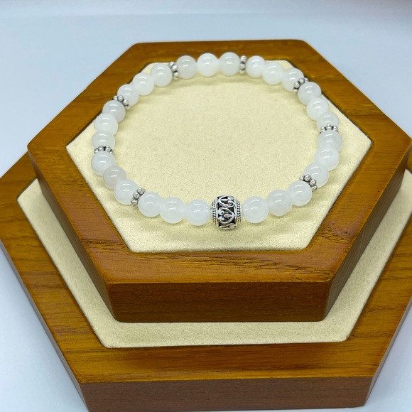 2/$25 White Jade Bracelet - Picture 3 of 5